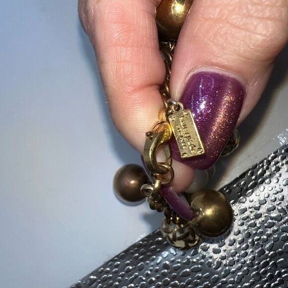 Kate Spade Vintage Bauble Charm Bracelet Bangle Keswick Caning - Picture 5 of 9
